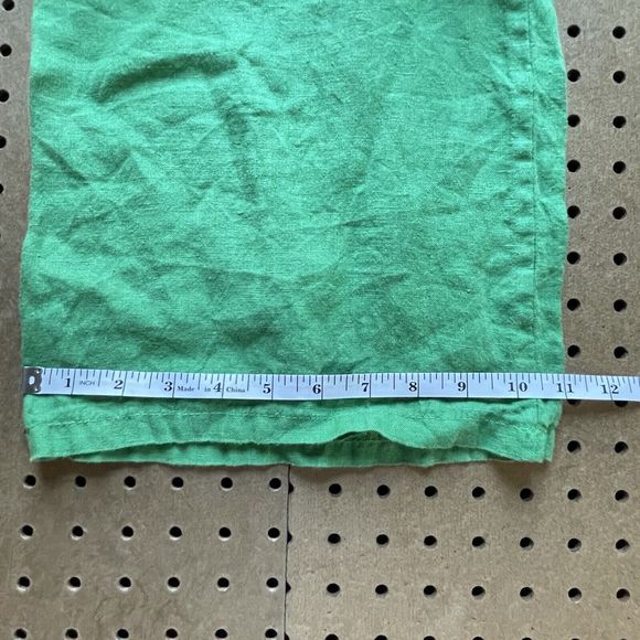 NWT Angela Mara x Gucci Green 100% Linen Wide Leg Pants Italy Medium Women - Picture 10 of 10